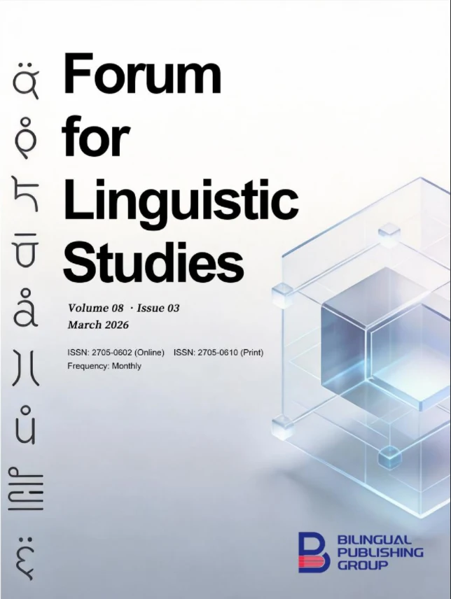 Forum for Linguistic Studies cover